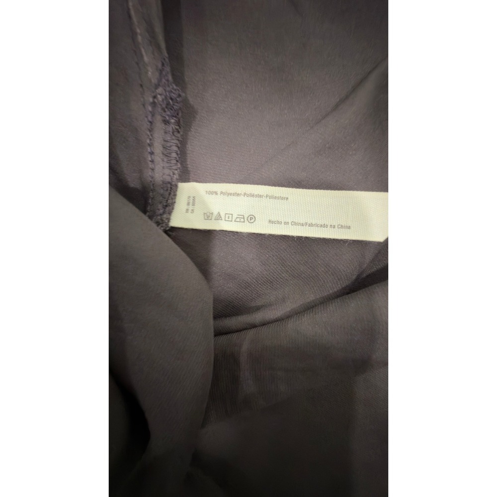 Free People Intimately Grey Halter Maxi Dress Crochet Trim Side Slit L - Picture 8 of 8